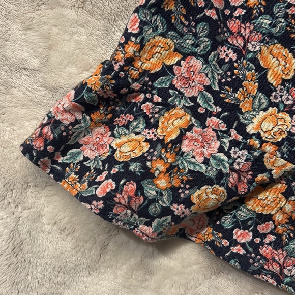 Old Navy Cami Dress Linen Blend Floral Size Small - Picture 3 of 9